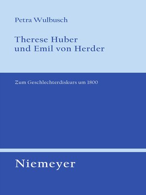cover image of Therese Huber und Emil von Herder